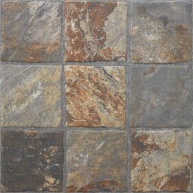 P.E. PLUS MIXSLATE SQ NATURAL MT 60X60 RECT. (20MM) INOUT 2OUT